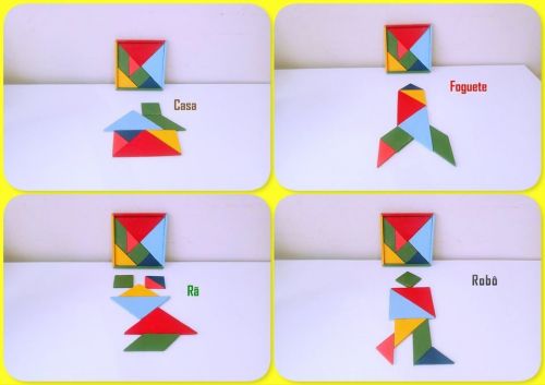 Tangram Educativo Em Madeira 722943