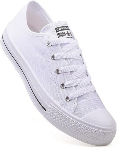 Tenis Casual Feminino Cano Baixo Branco Moda Leve 727959