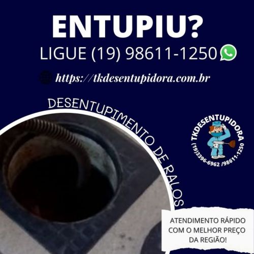 Tk Desentupidora Campinas Limpeza Caixa de Gordura Entupida Orç Grátis 633940