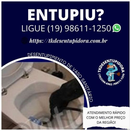 Tk Desentupidora Campinas Caixa de Gordura Vaso Sanitário Rede de Esgoto Pia Entupida Ralos 633936