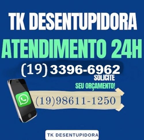 Tk Desentupidora em Campinas - Desentupimento de Encanamento em Geral Ralos Pias Esgoto e Outros 620934