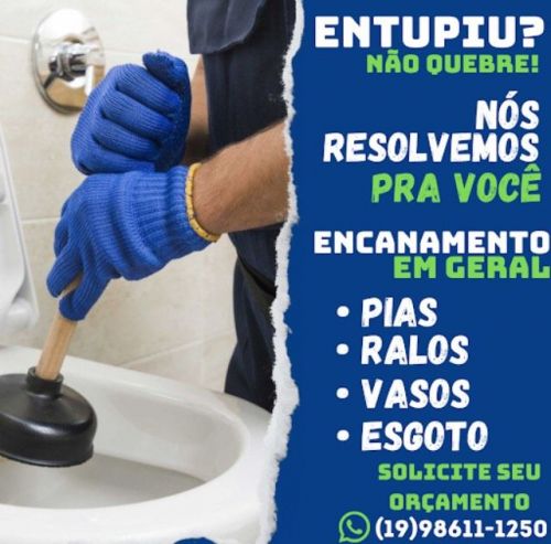 Tk Desentupidora em Campinas - Desentupimento de Encanamento em Geral Ralos Pias Esgoto e Outros 620935