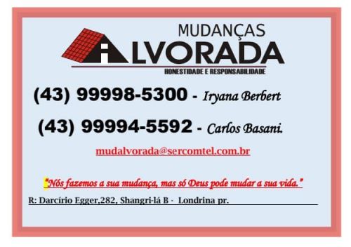 Transportes de mudanças residenciais Londrina e Região 729505