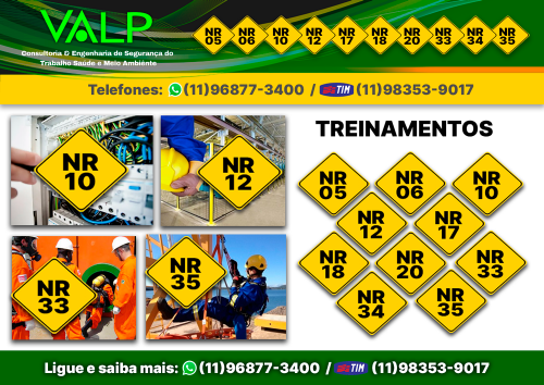 Treinamento Nr 10; Nr 18; Nr 33; Nr 35 Santo Amaro Zona Sul- Sp 730528