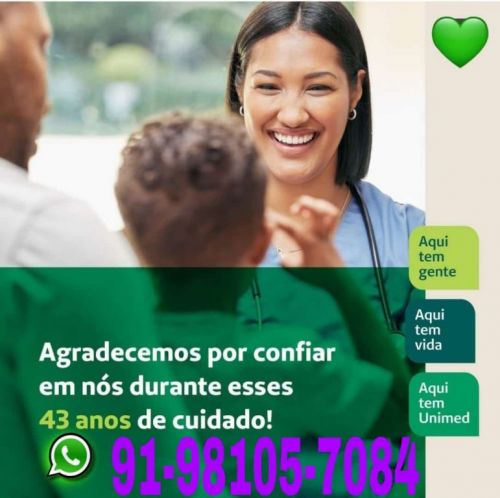 Unimed Belém com Promoção Neste Mês Plano Uniflex Com Coparticipação Plantão de Vendas. 722163