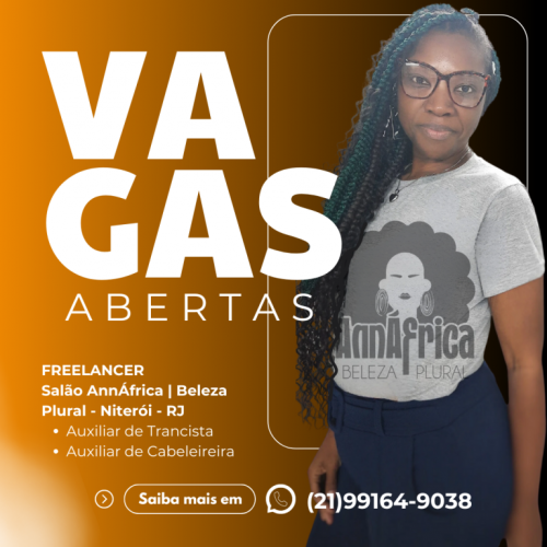 Vaga para Auxiliar de Trancista e auxiliar de Cabeleireira Freelancer 715540