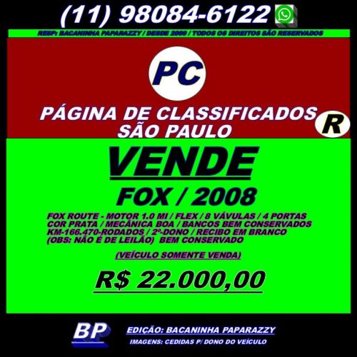  Vende Fox 2008  Jd.zaira - Mauá-sp 723258